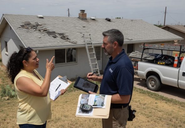 Contact roofing contractor West Texas