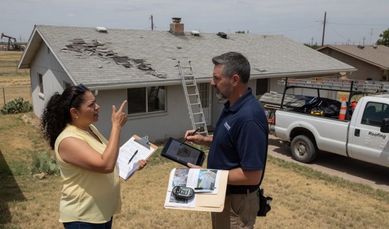 Contact roofing contractor West Texas