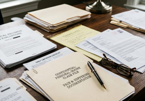 New York personal injury pain and suffering claim review documents